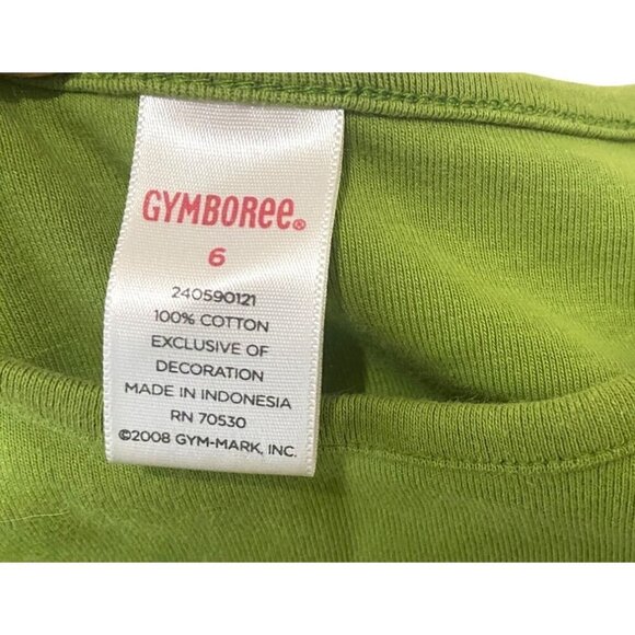 Gymboree Girls Size 6 Long Sleeve "Too Cute" Green Shirt - Picture 3 of 4